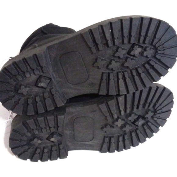 US SPORT OUTDOOR BLACK LACE UP HIGH TOP HIKING BOOTS BOYS SIZE 1 NWT - Picture 8 of 11